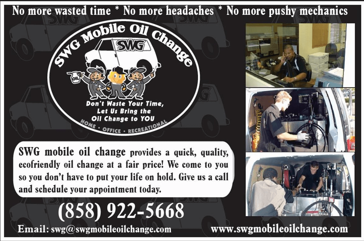 Billy Gene's first company SWG Mobile Oil Change